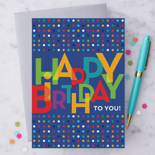 Happy Birthday Celebration Greeting Card
