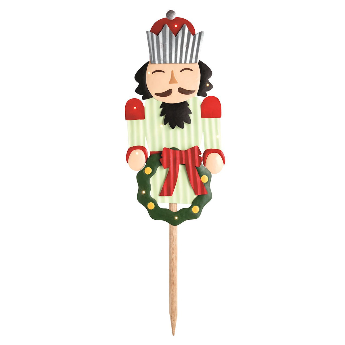 Nutcracker Light-Up Yard Stake