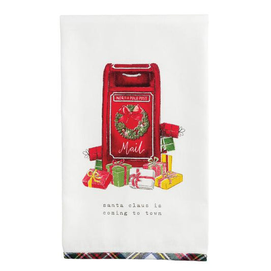 Christmas Mailbox Printed Towel