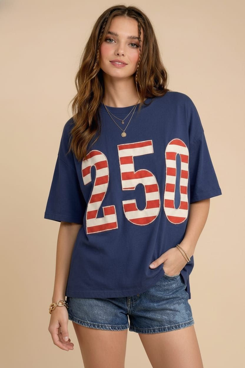USA 250th Anniversary Commemorative Oversized Tee