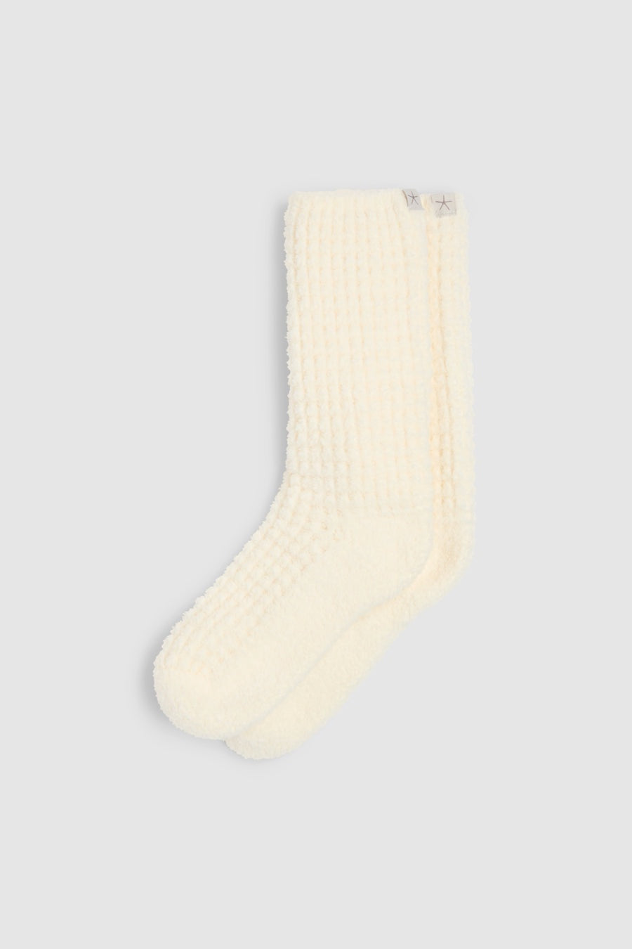 Cozy Chic Waffle Socks Pearl