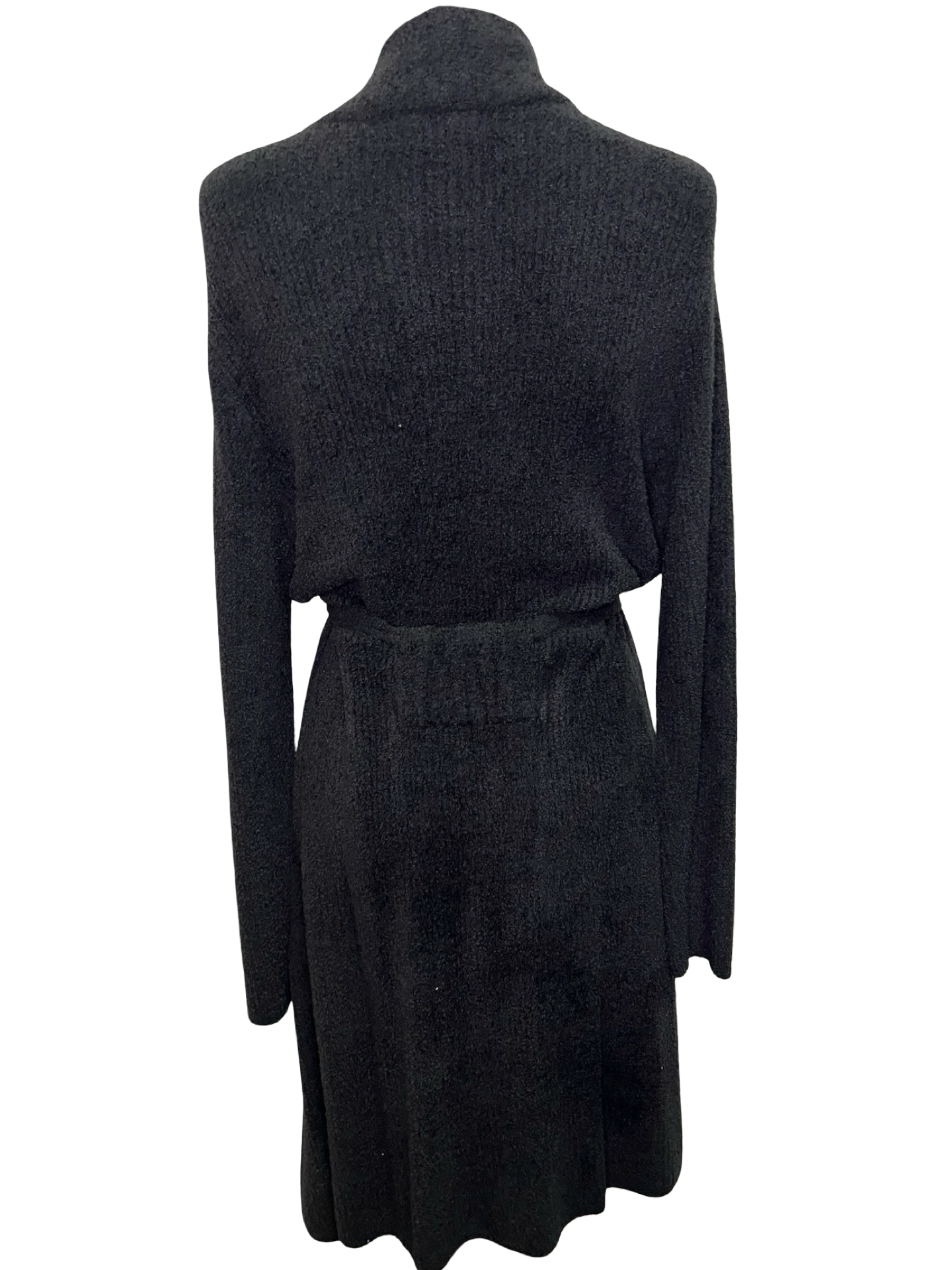 Cozy Chic Lite Ribbed Robe Black