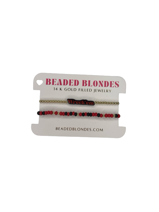 BB Wreck 'Em + Sprinkle Bracelet Stack of 2 Gold