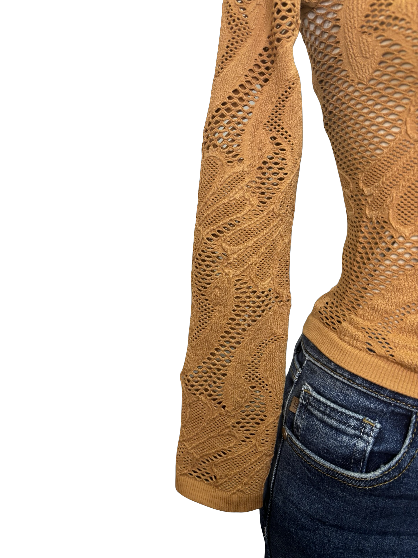 Seamless Jacquard Top Golden Granola