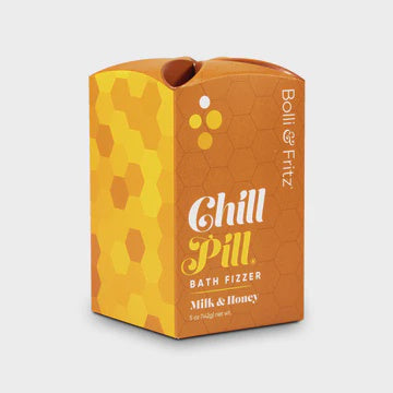 Chill Pill Bath Fizzer in Milk & Honey