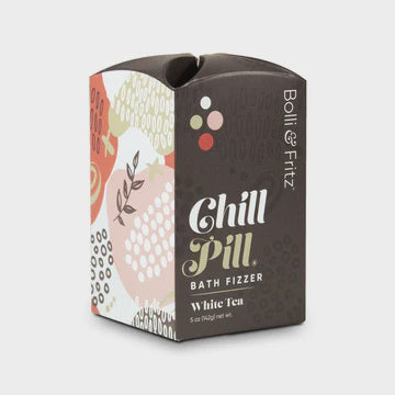 Chill Pill Bath Fizzer in White Tea