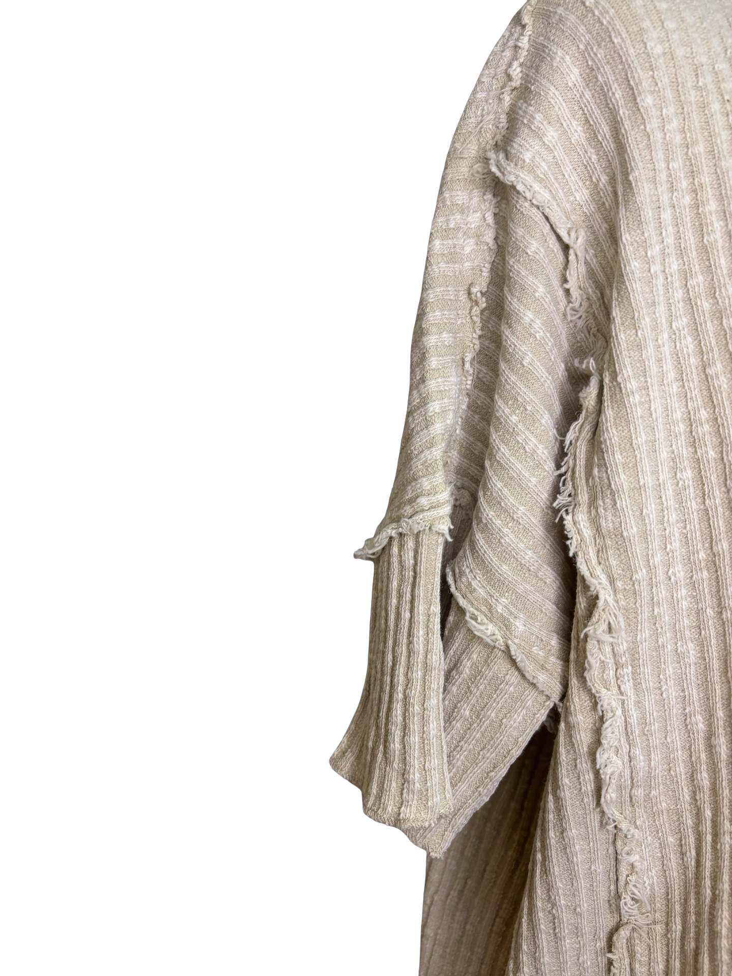 Rib Knit Mineral Washed Top Khaki