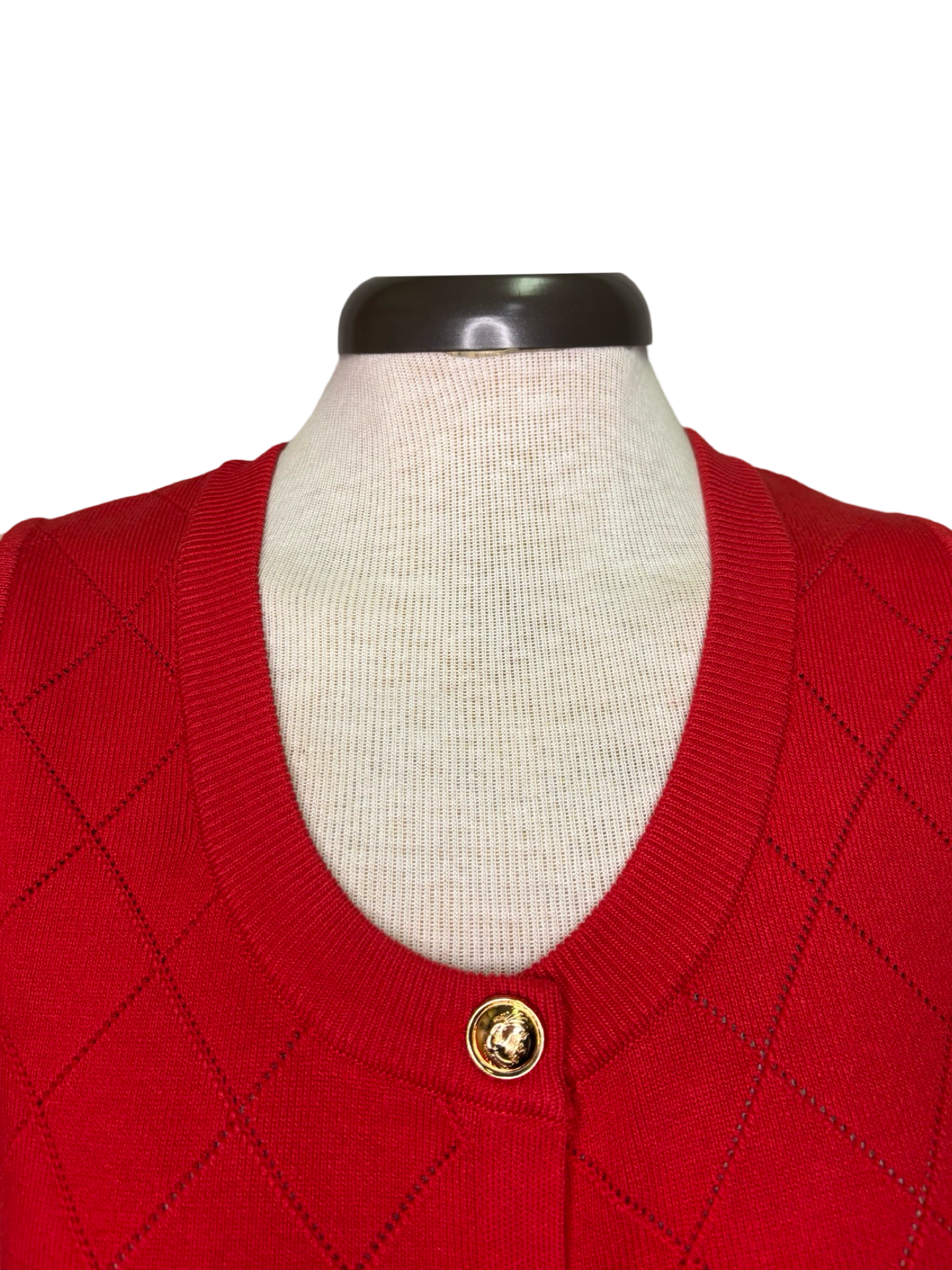 Sweater Knit Vest Red