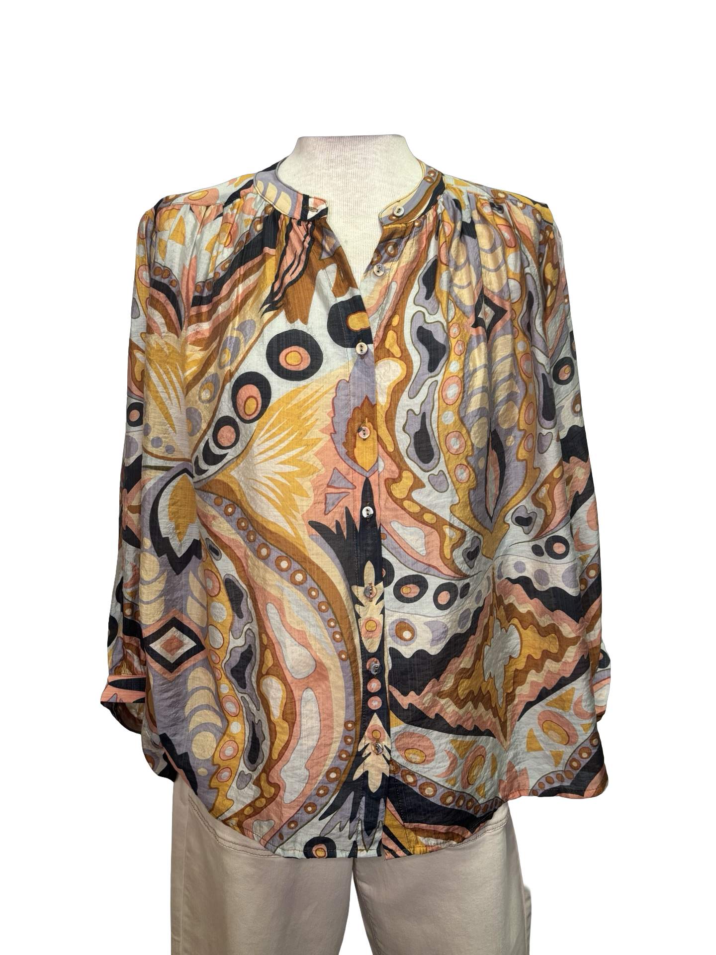 Fall Print Blouse