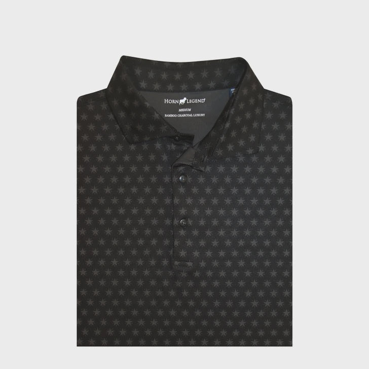 Texas Independence Performance Polo Black