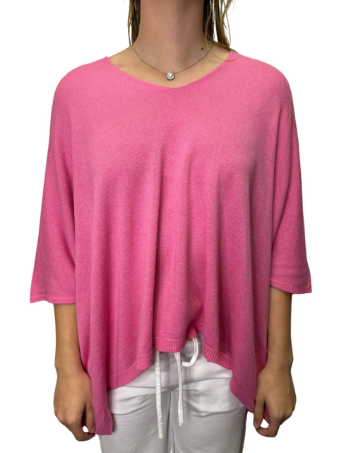Aly Oversize Swing Sweater Candy Pink