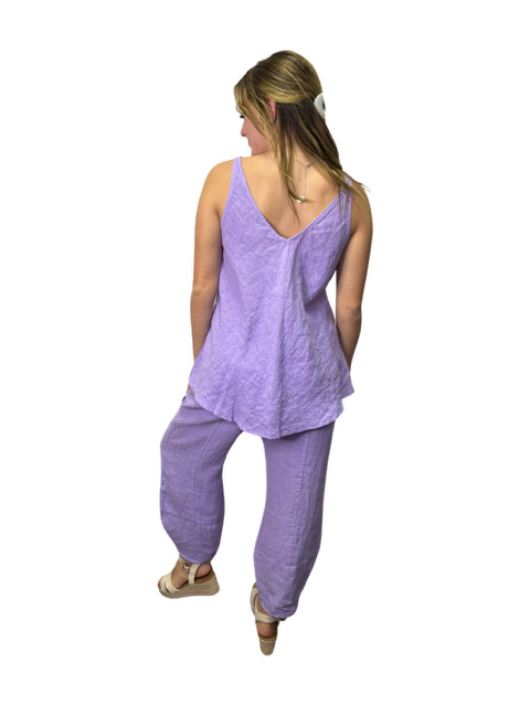 Stacy Linen Swing Cami Lilac