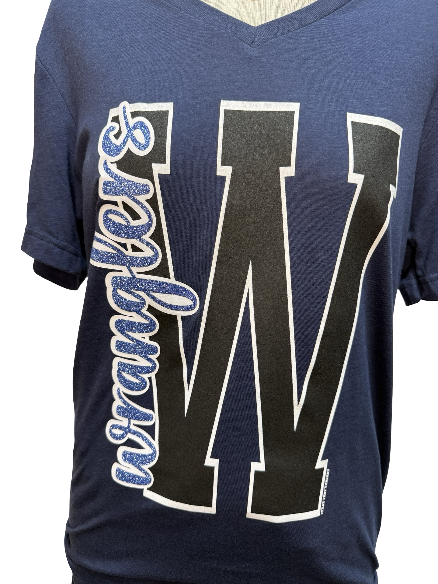 Wrangler Glitter V Neck Tee