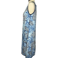 Reversible Blue Cloud/Navy A-Line Dress