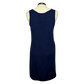 Reversible Blue Cloud/Navy A-Line Dress
