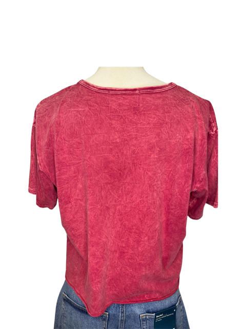 TEXAS Mineral Washed Tee Red