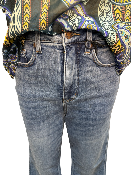 Judy Blue HW T.C. Daisy Bootcut Medium Instant Classic Indigo Short Inseam