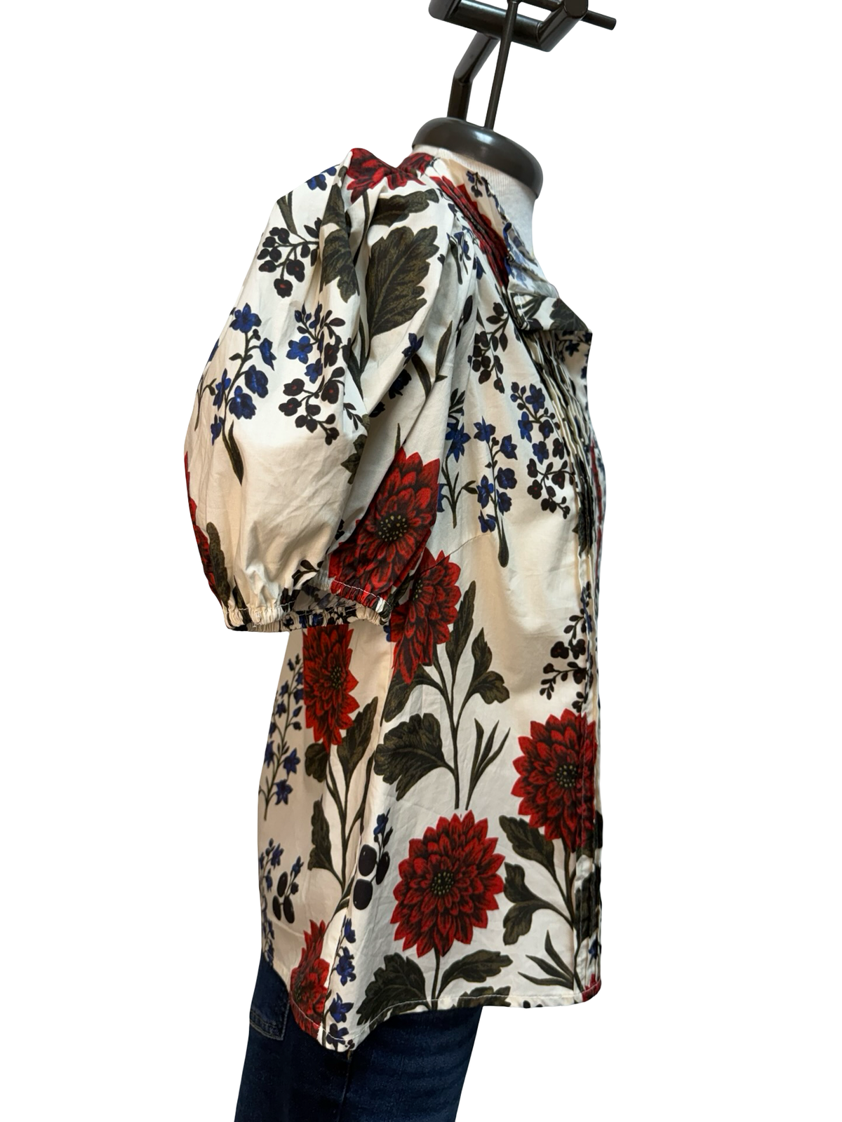 Fall Floral Puff Sleeve Top
