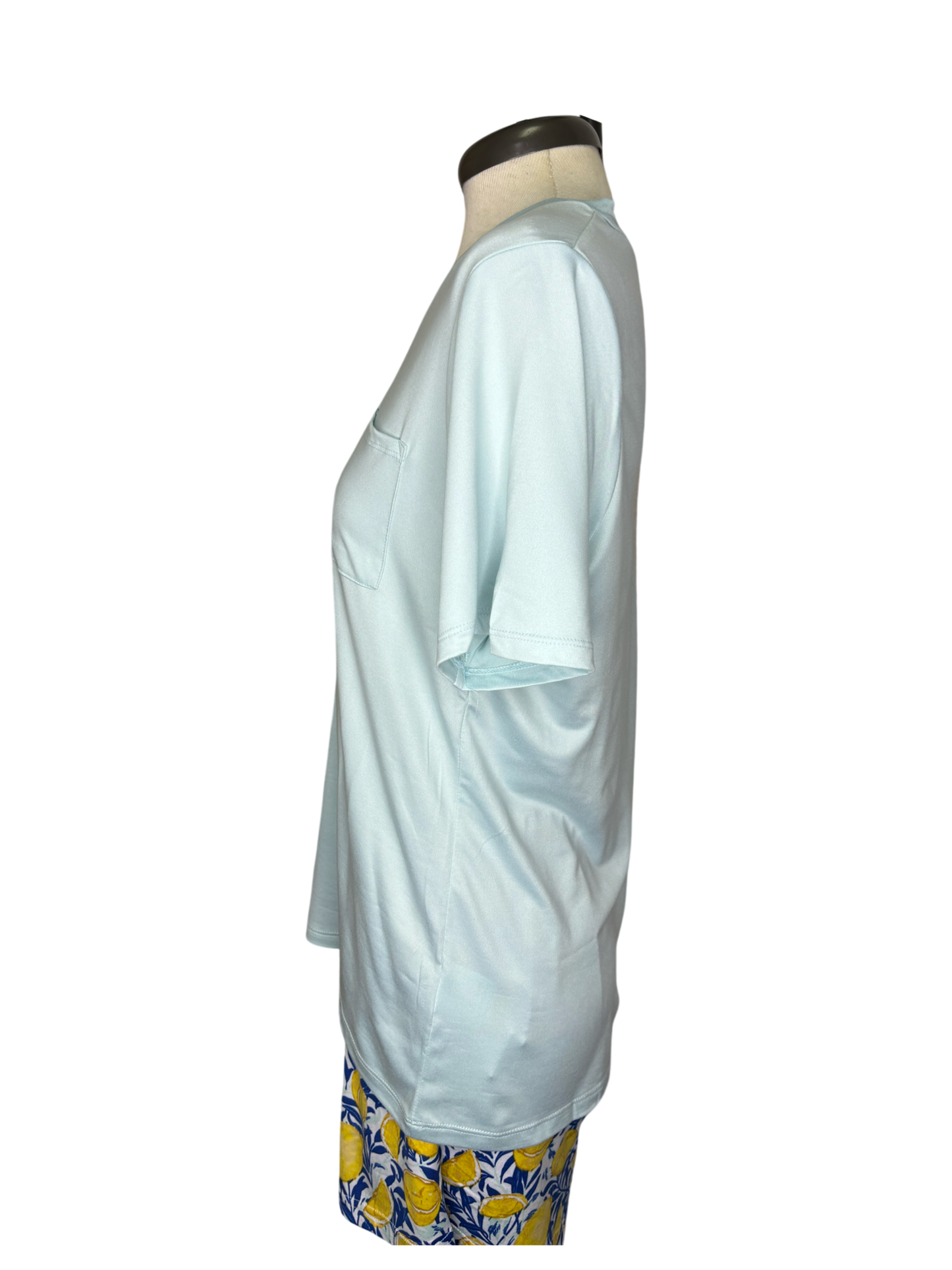 Highlands V-Neck Pocket Tee Sky
