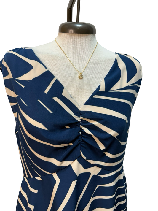 V Neck Sleeveless Midi Wrap Dress