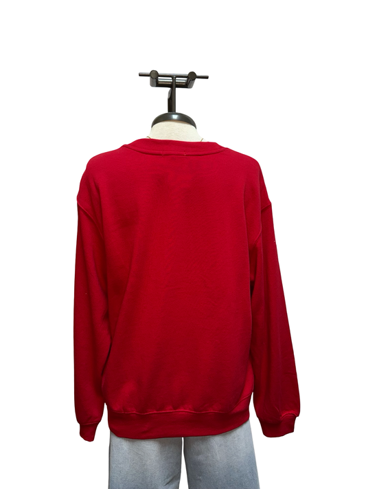 Holiday Merry Sweatshirt Ruby Red