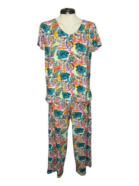 Tropical Monstera Leaf Pajama Pant