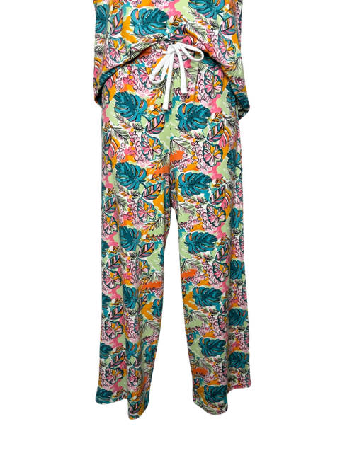 Tropical Monstera Leaf Pajama Pant