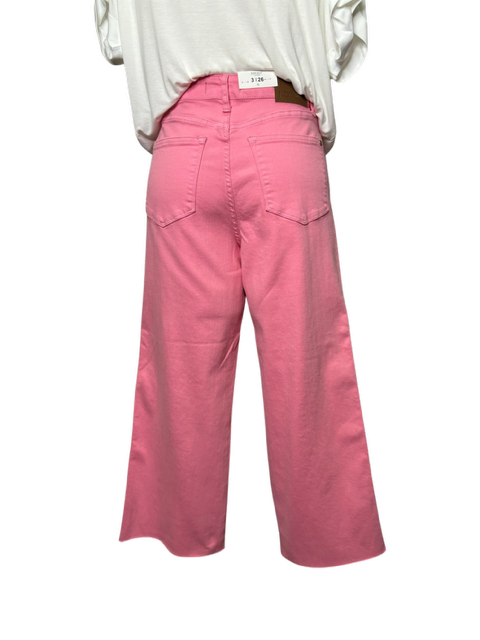 Judy Blue Pink Tummy Control Crop Jean
