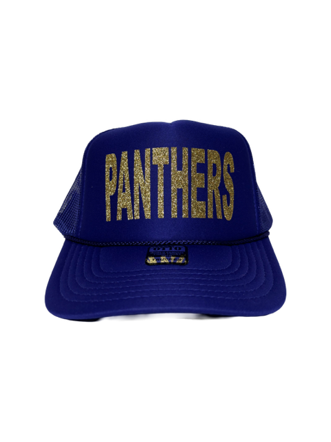 Panthers Glitter Trucker Cap