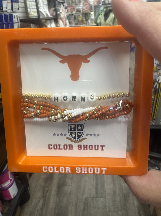 Horns Lucky 7 College Stack Bracelet