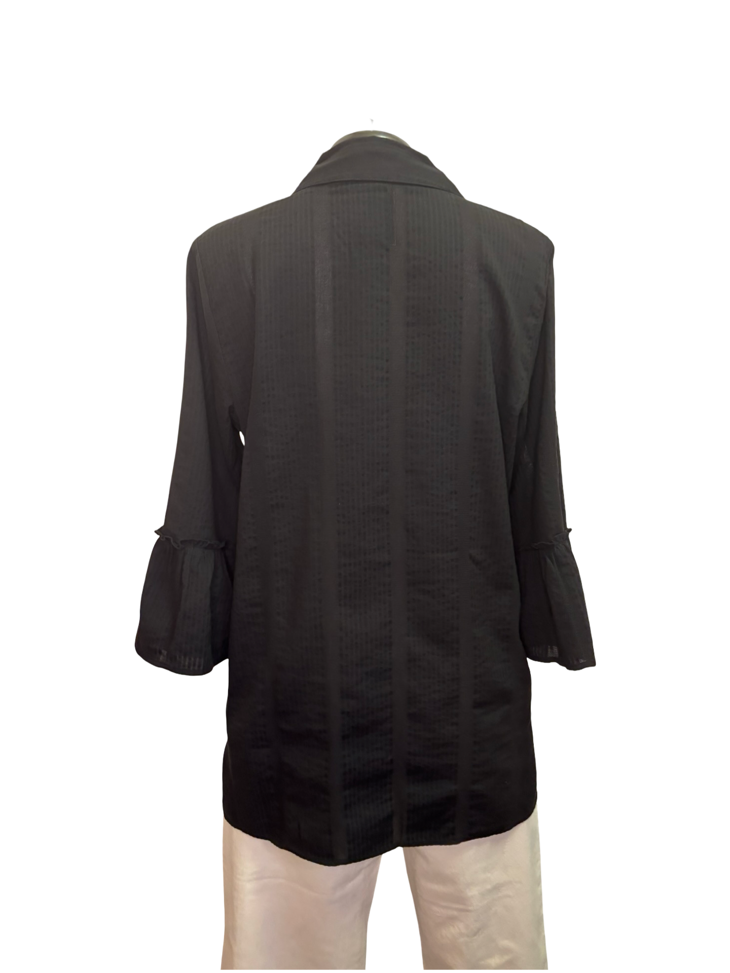 Florrie Embroidered Henley Tunic Black