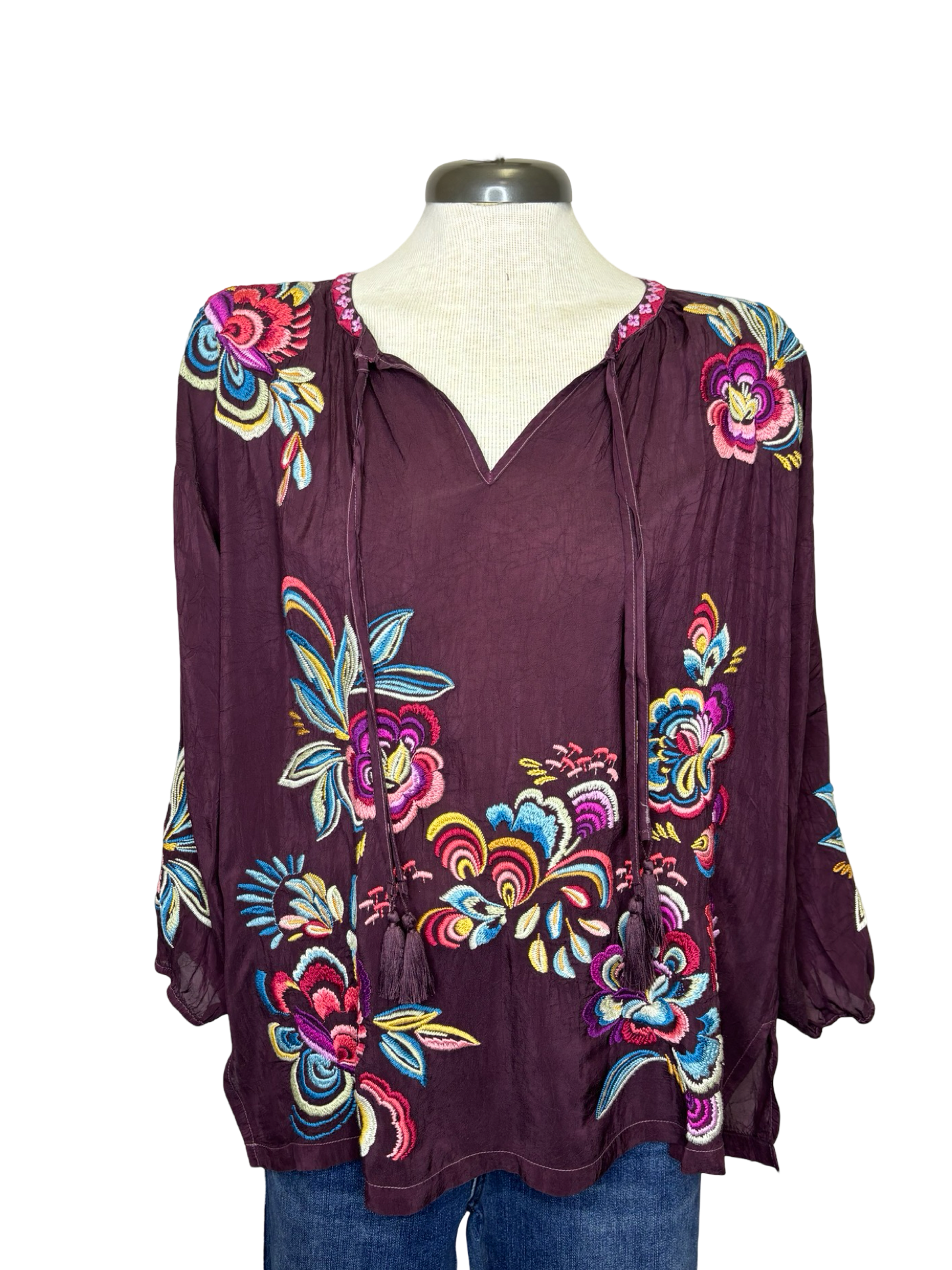 Nemma Embroidered Blouse Fig