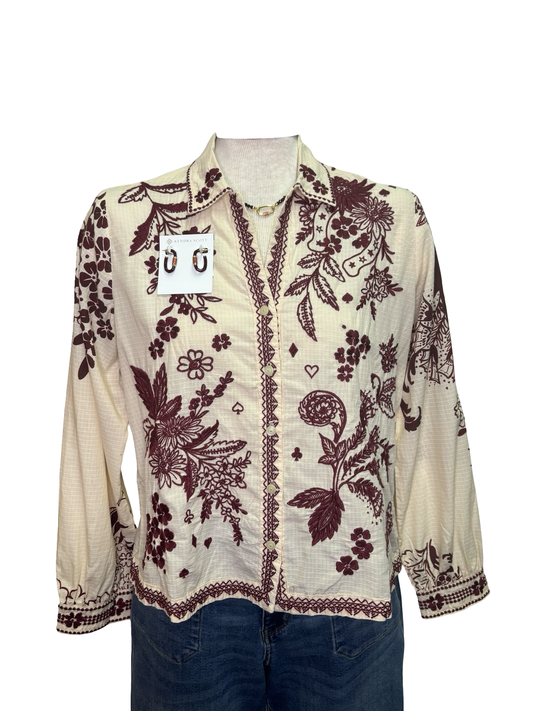 Open Neck Shirt Aquijio