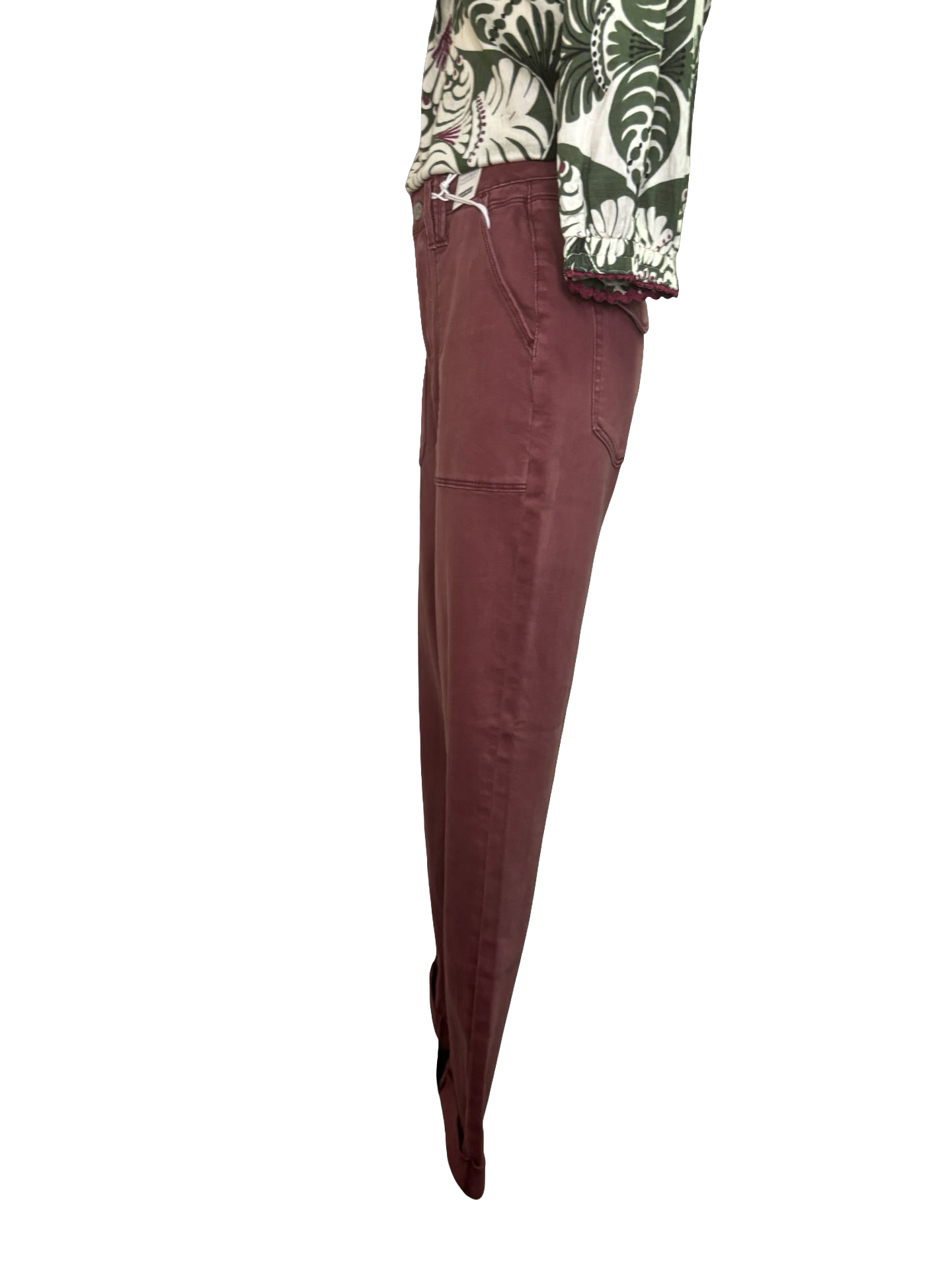 Judy Blue HW Aurora Weekender Jean Burgundy