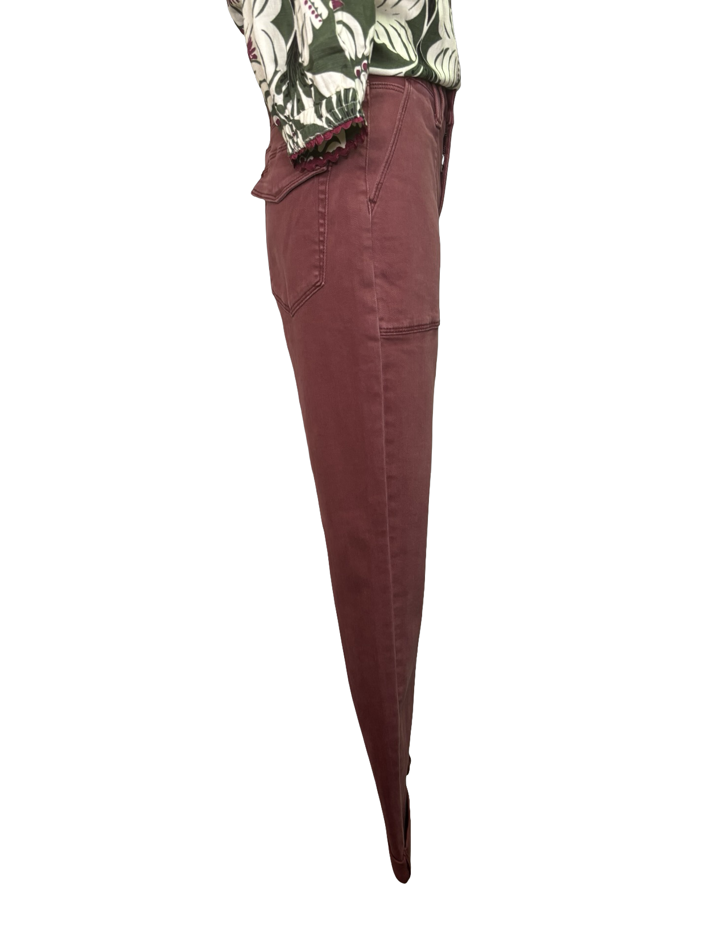 Judy Blue HW Aurora Weekender Jean Burgundy