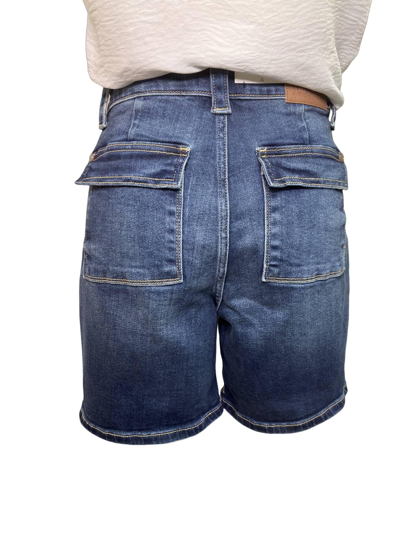 Judy Blue HW Bermuda Shorts Dark Wash