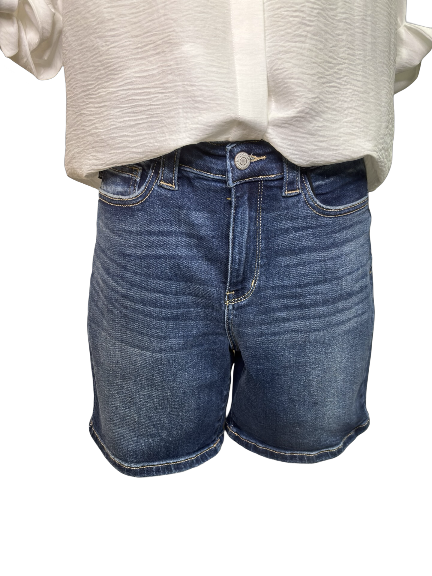 Judy Blue HW Bermuda Shorts Dark Wash