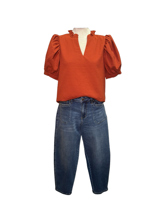 Judy Blue HW Soft Barrel Stitch Thru Pocket Jeans