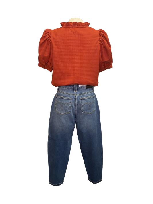 Judy Blue HW Soft Barrel Stitch Thru Pocket Jeans