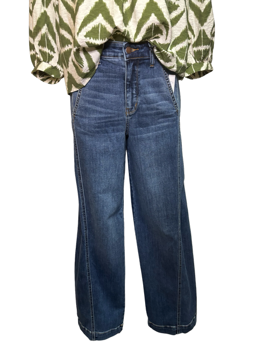 Judy Blue HW Trouser Wide Leg Jean