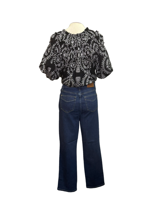 Judy Blue HW Tummy Control Classic Straight Jean