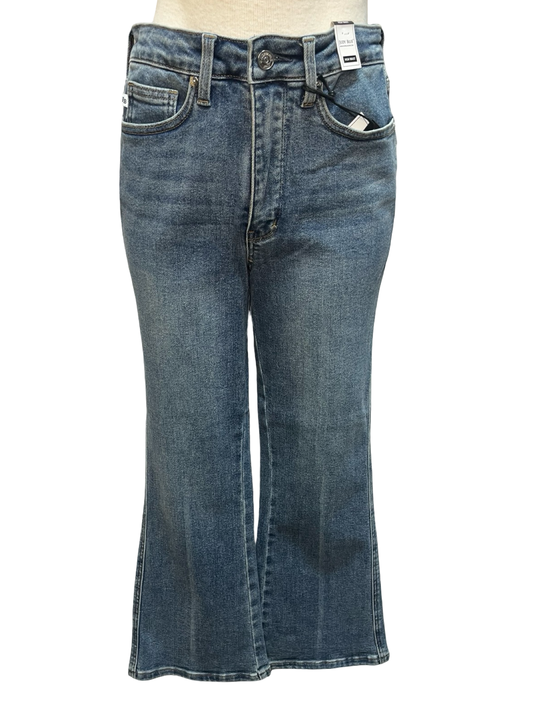 Judy Blue HW Tummy Control Kick Flare Crop Jean