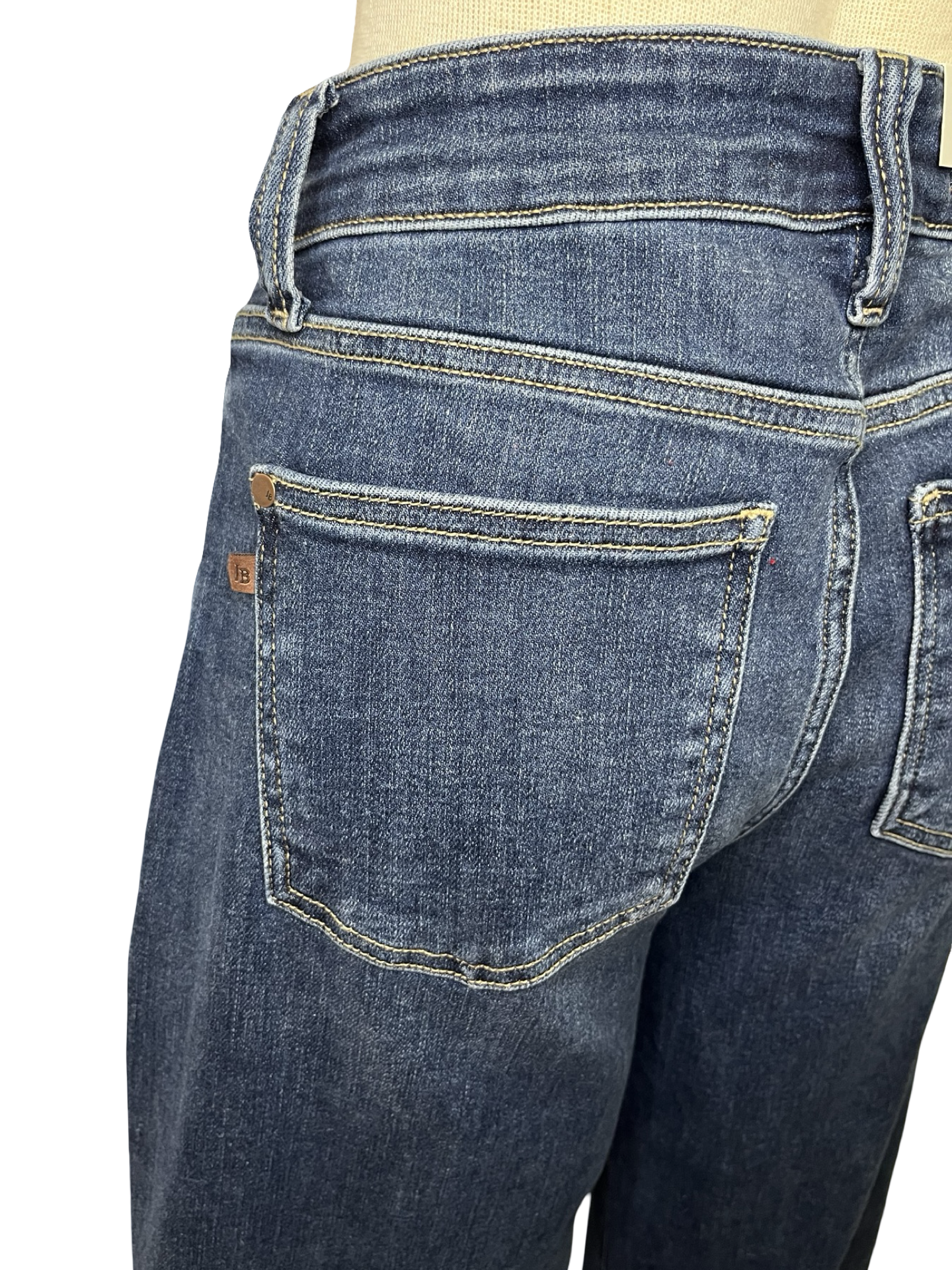 Judy Blue MR 90's Straight Front Patch Double Pocket Jean