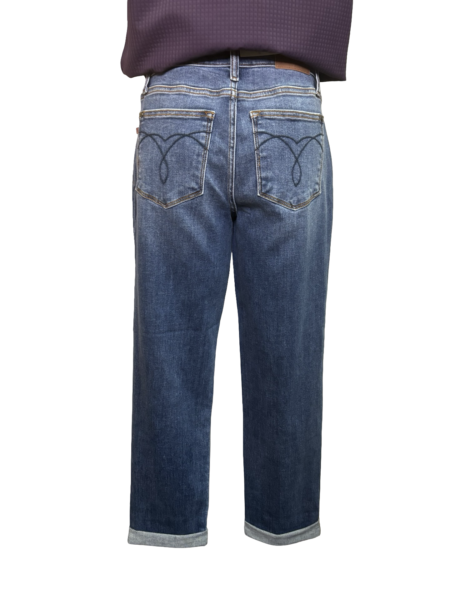 Judy Blue MR BF Classic Cuffed Jean