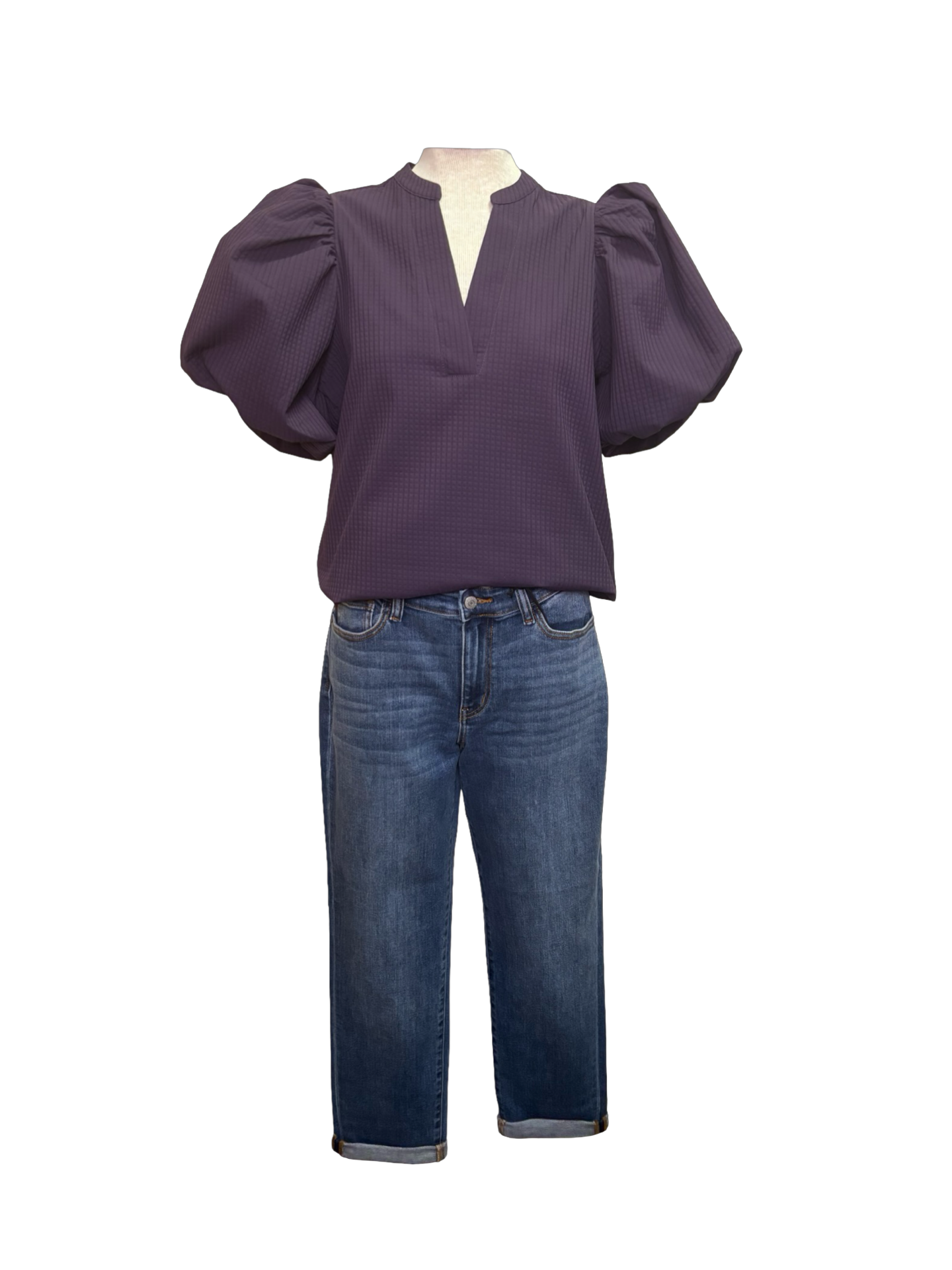 Judy Blue MR BF Classic Cuffed Jean
