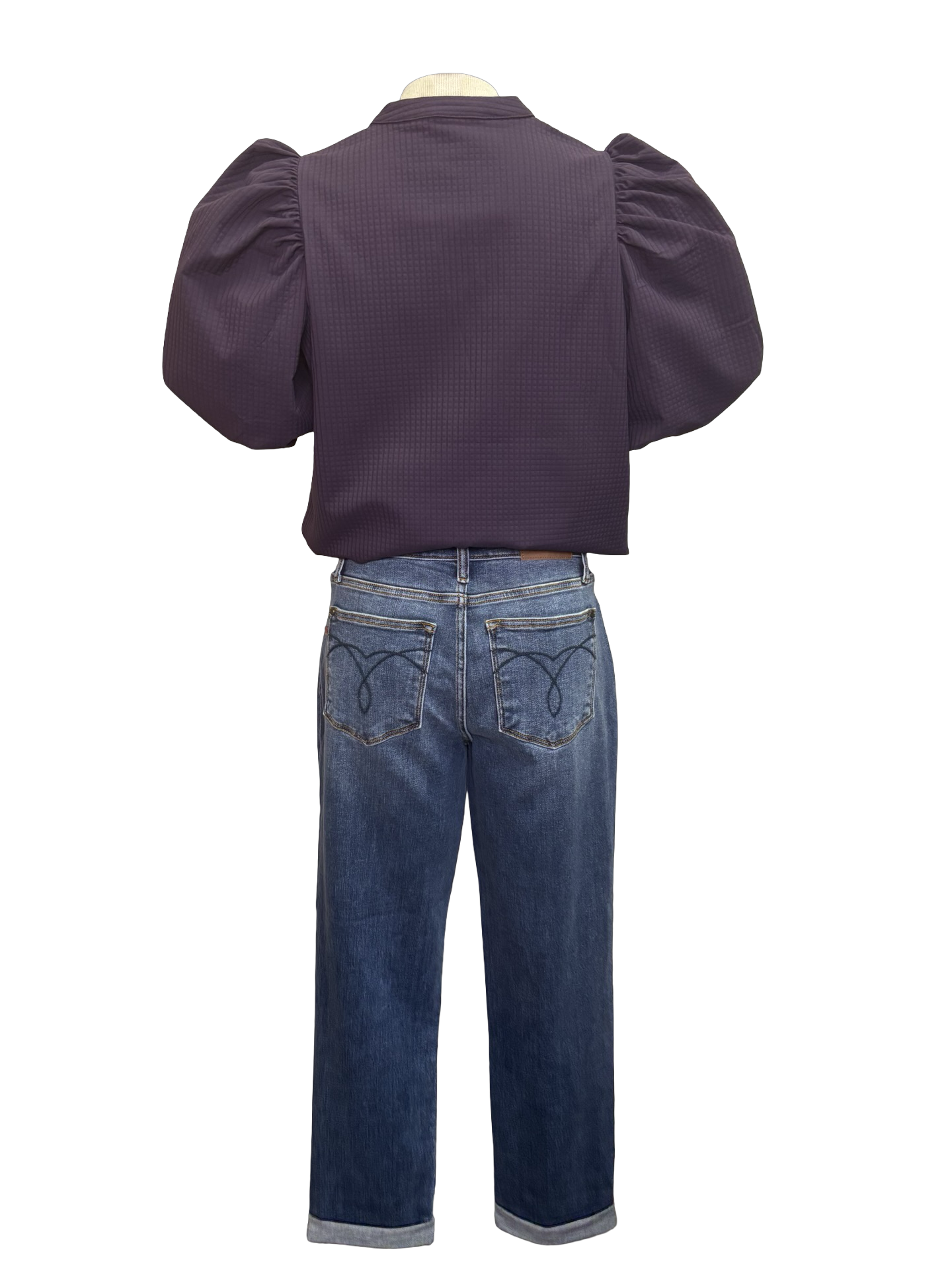 Judy Blue MR BF Classic Cuffed Jean