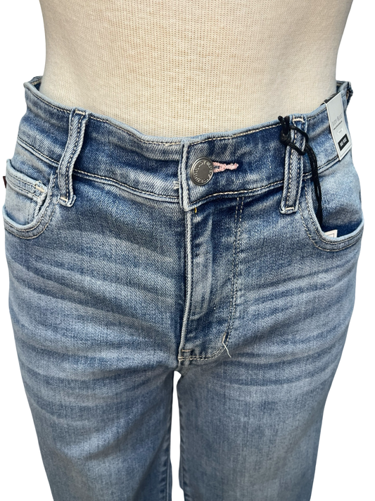 Judy Blue MR Kick Flare with Frayed Hem Jean