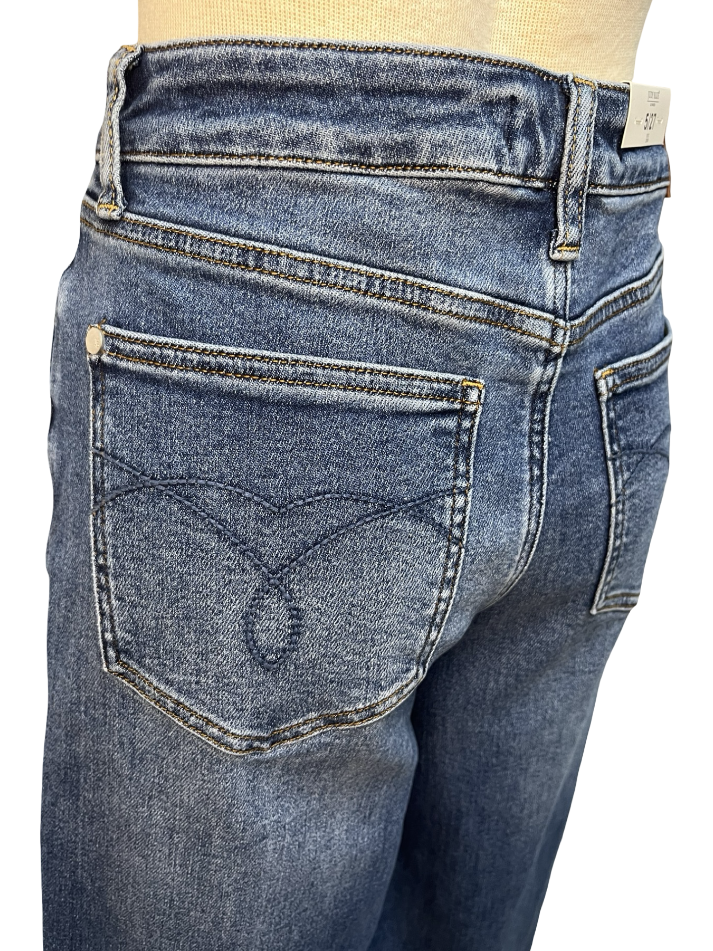 Judy Blue MR Wide Crop Vintage Pockets & Wide Hem Jean