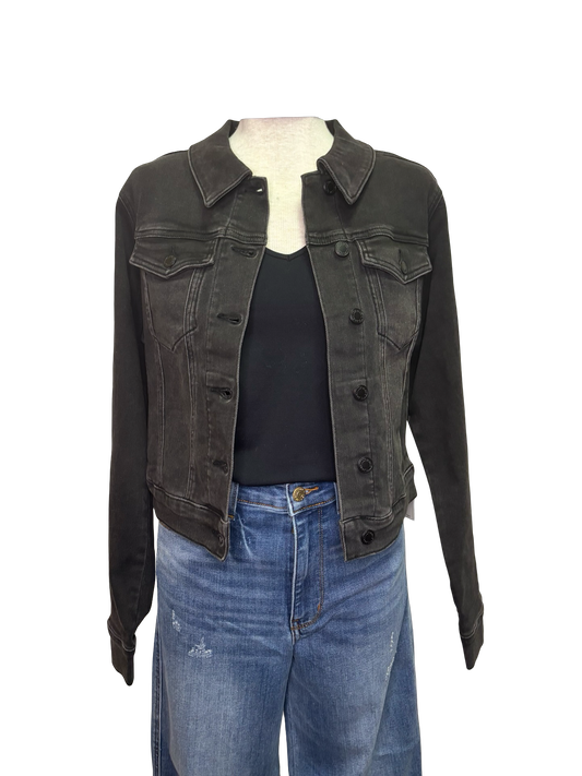 Judy Blue Mid Length Jacket Black