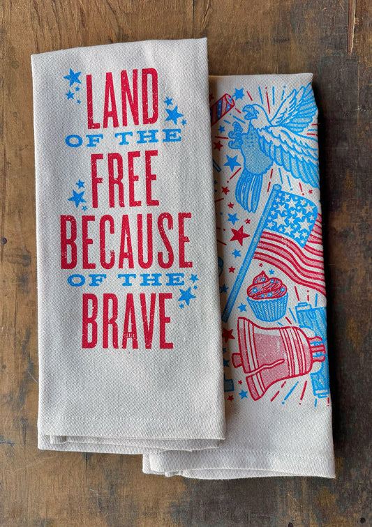 Land of the Free Kitchen Towel